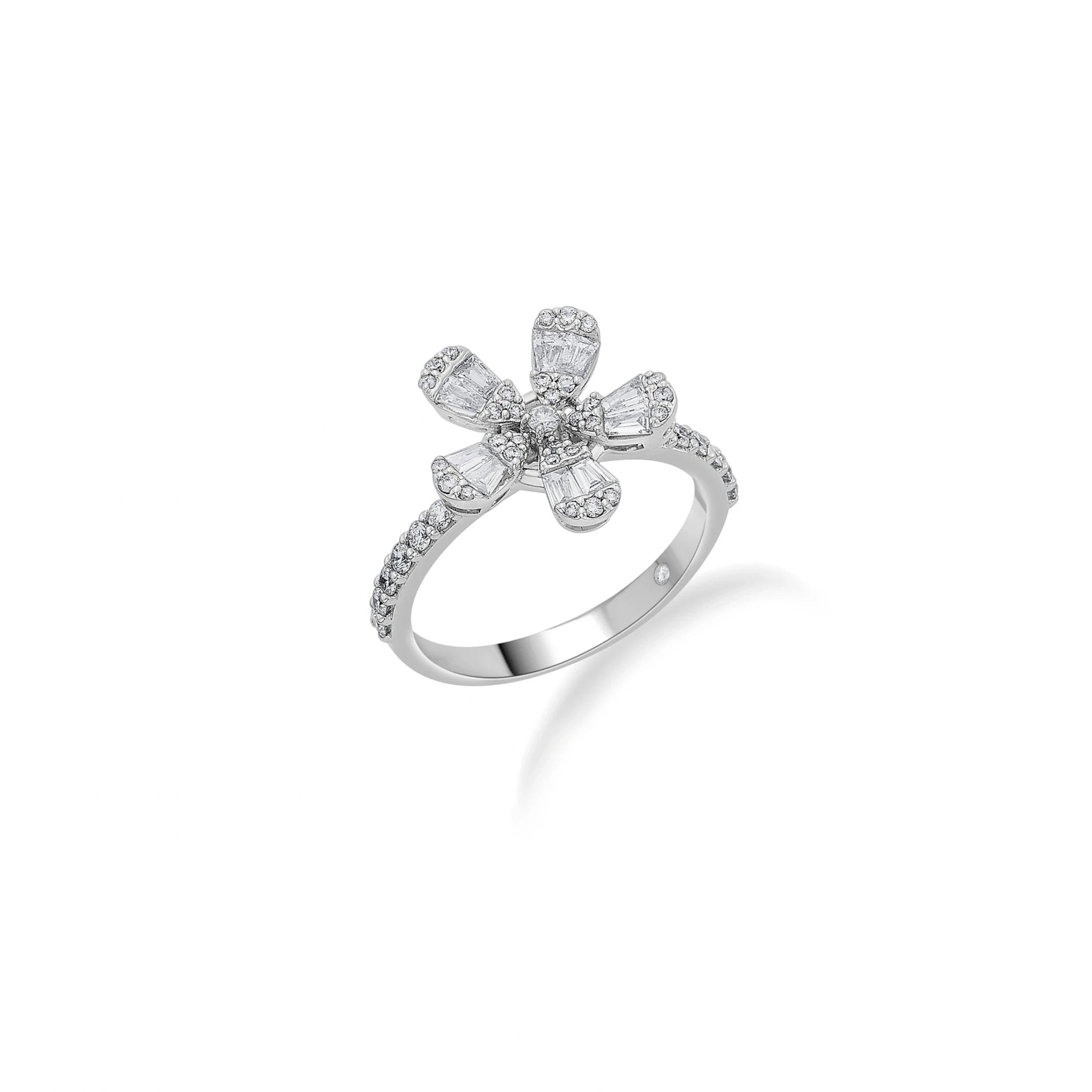 Classic Radiant Petal Ring - Zen Diamond India