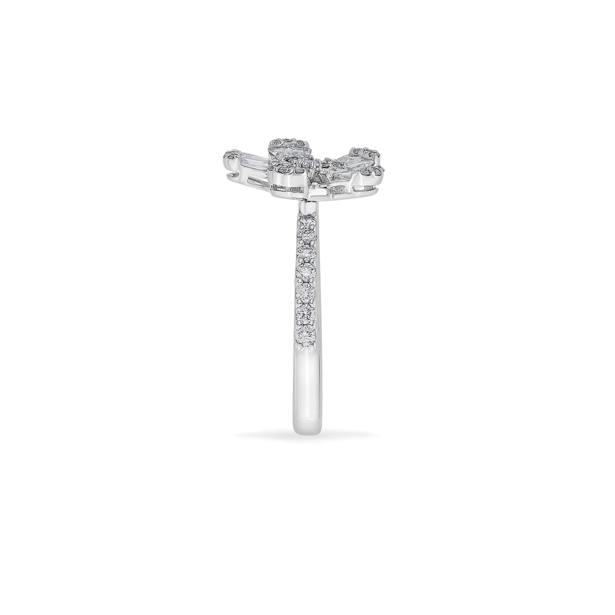 Classic Radiant Petal Ring - Zen Diamond India
