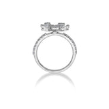 Classic Radiant Petal Ring - Zen Diamond India