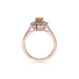 Color Pop Citrine Royal Halo Ring - Zen Diamond India