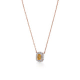 Color Pop Amber Glow Chain Pendant - Zen Diamond India
