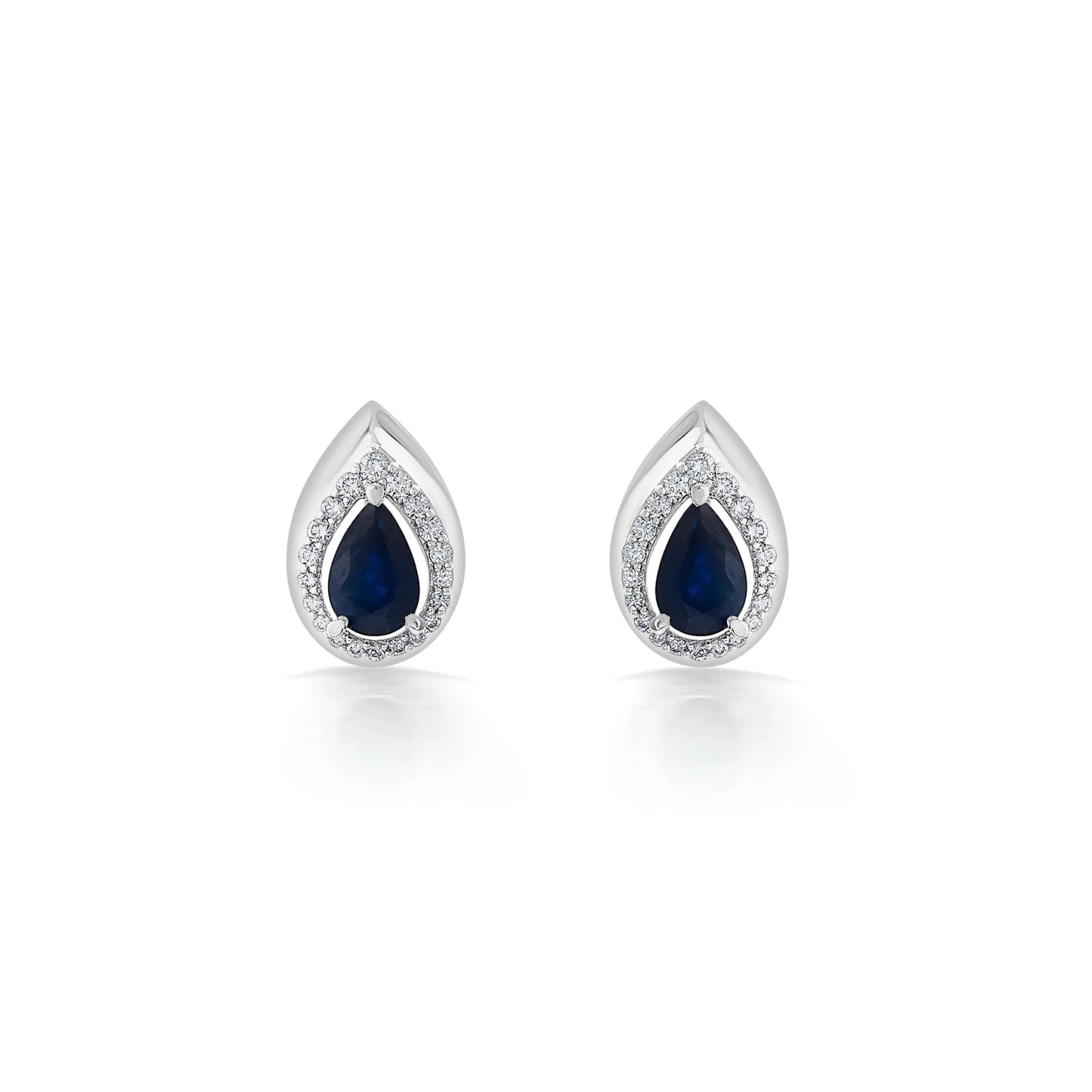 Toren Sapphire Teardrop Studs - Zen Diamond India