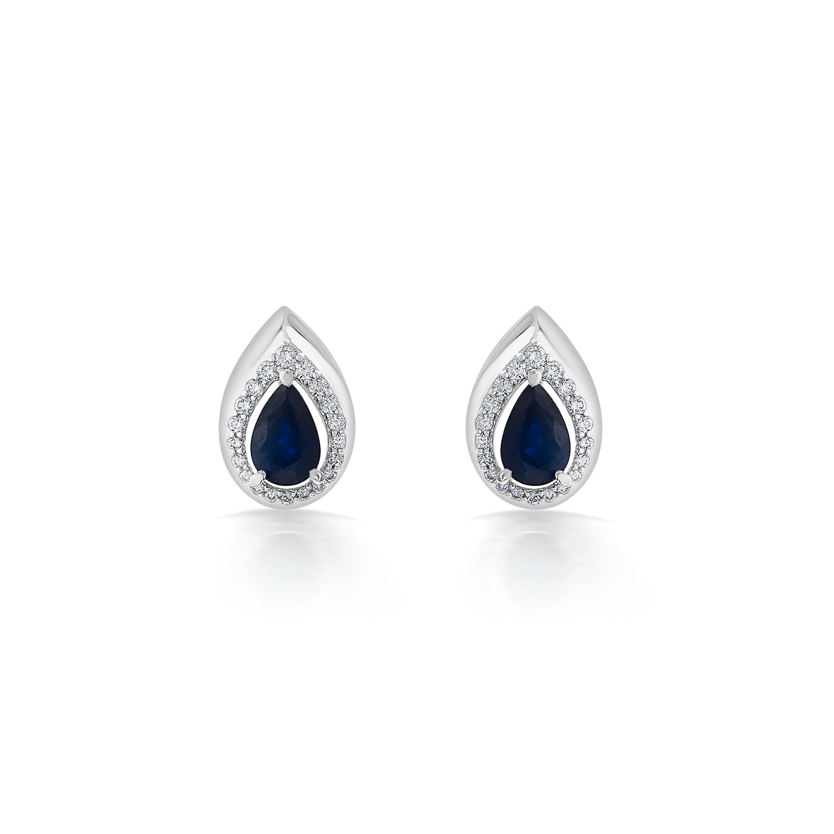 Toren Sapphire Teardrop Studs