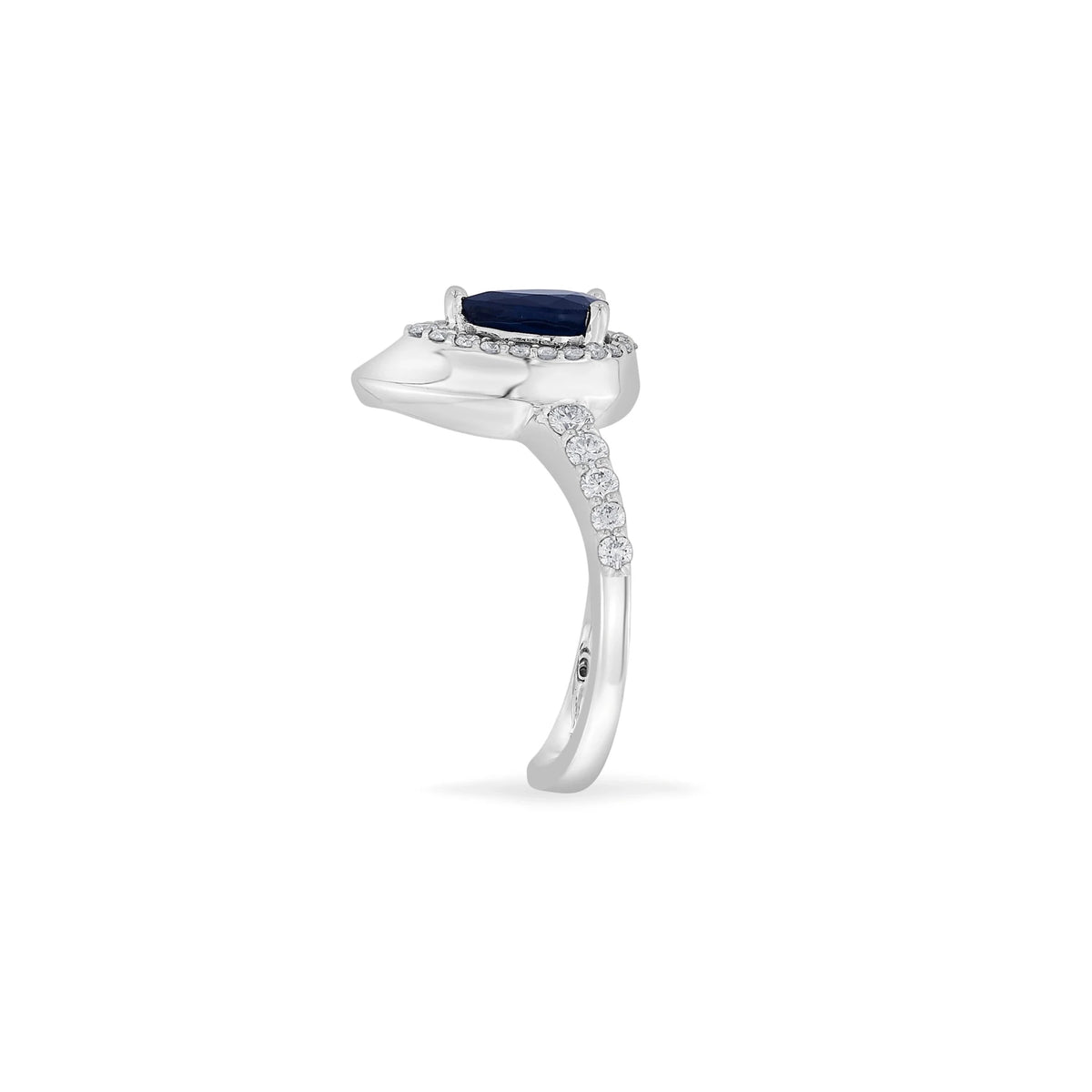 Toren Royal Teardrop Halo Ring - Zen Diamond India