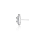 Classic Hexa Glow Diamond Stud Earrings - Zen Diamond India