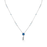 Quirky Guardian Key Evil Eye Pendant - Zen Diamond India