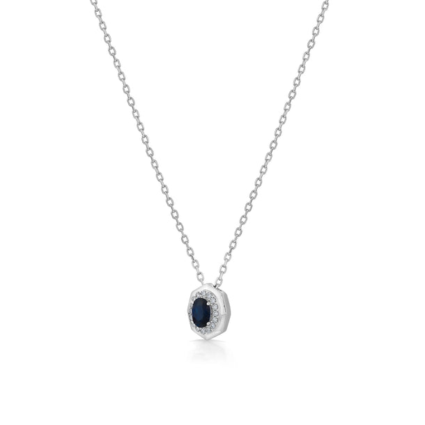 Toren Midnight Halo Medallion Pendant - Zen Diamond India