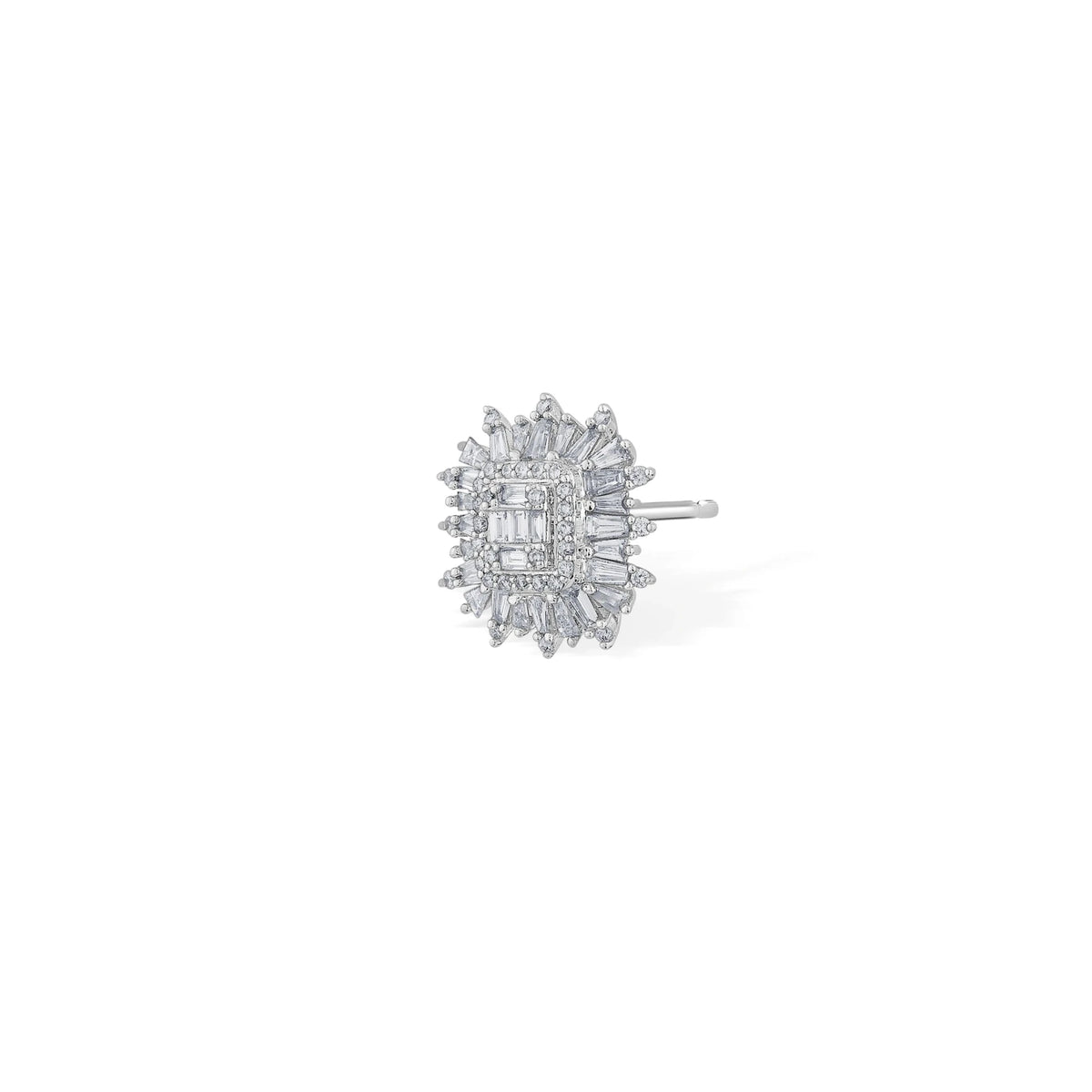 Enchante Royal Sunburst Diamond Studs - Zen Diamond India