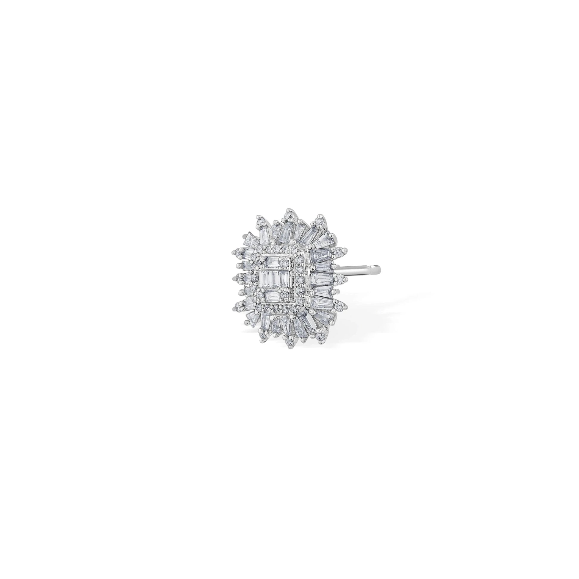Enchante Royal Sunburst Diamond Studs - Zen Diamond India
