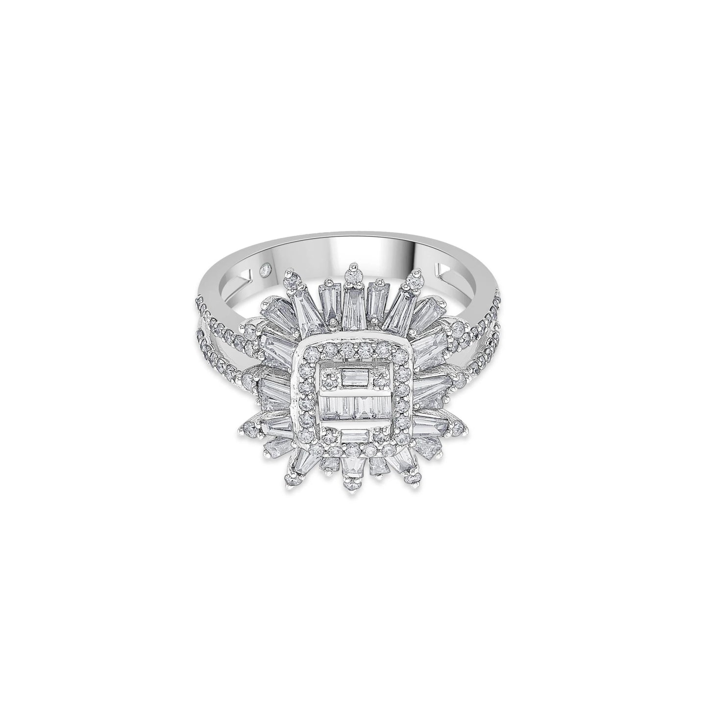 Enchante Imperial Sunburst Diamond Ring - Zen Diamond India
