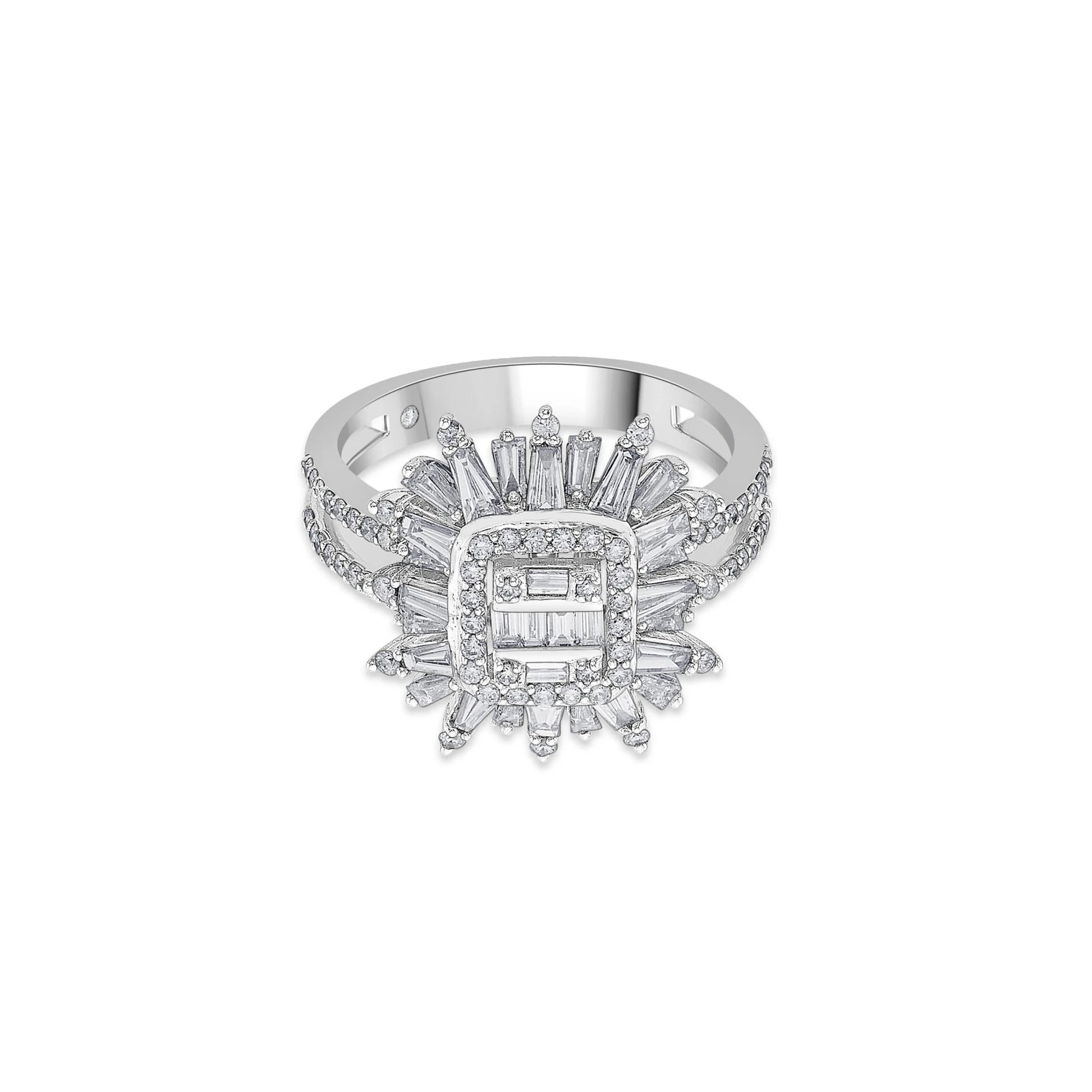 Enchante Imperial Sunburst Diamond Ring - Zen Diamond India