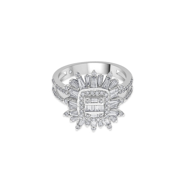 Enchante Imperial Sunburst Diamond Ring - Zen Diamond India