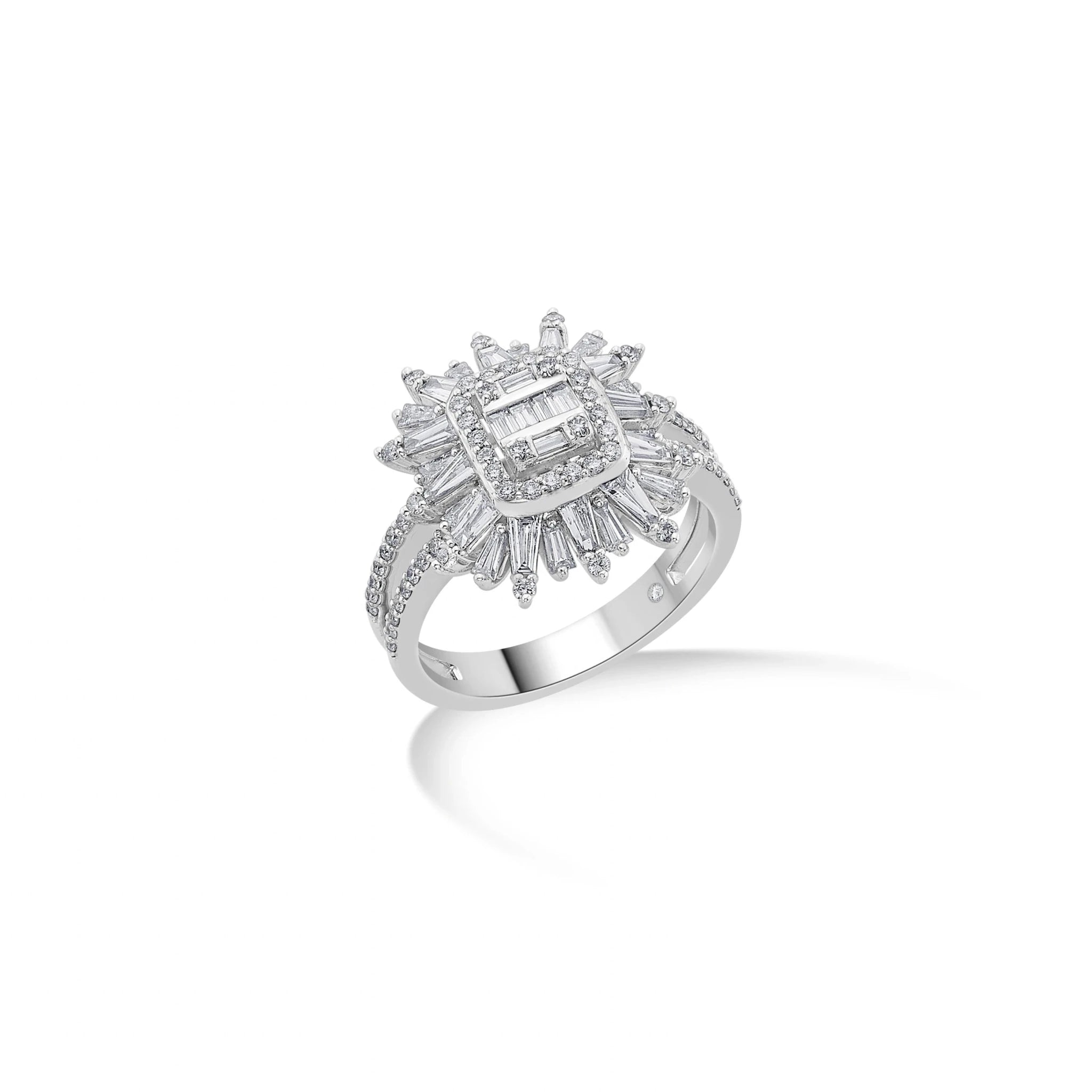 Enchante Imperial Sunburst Diamond Ring - Zen Diamond India