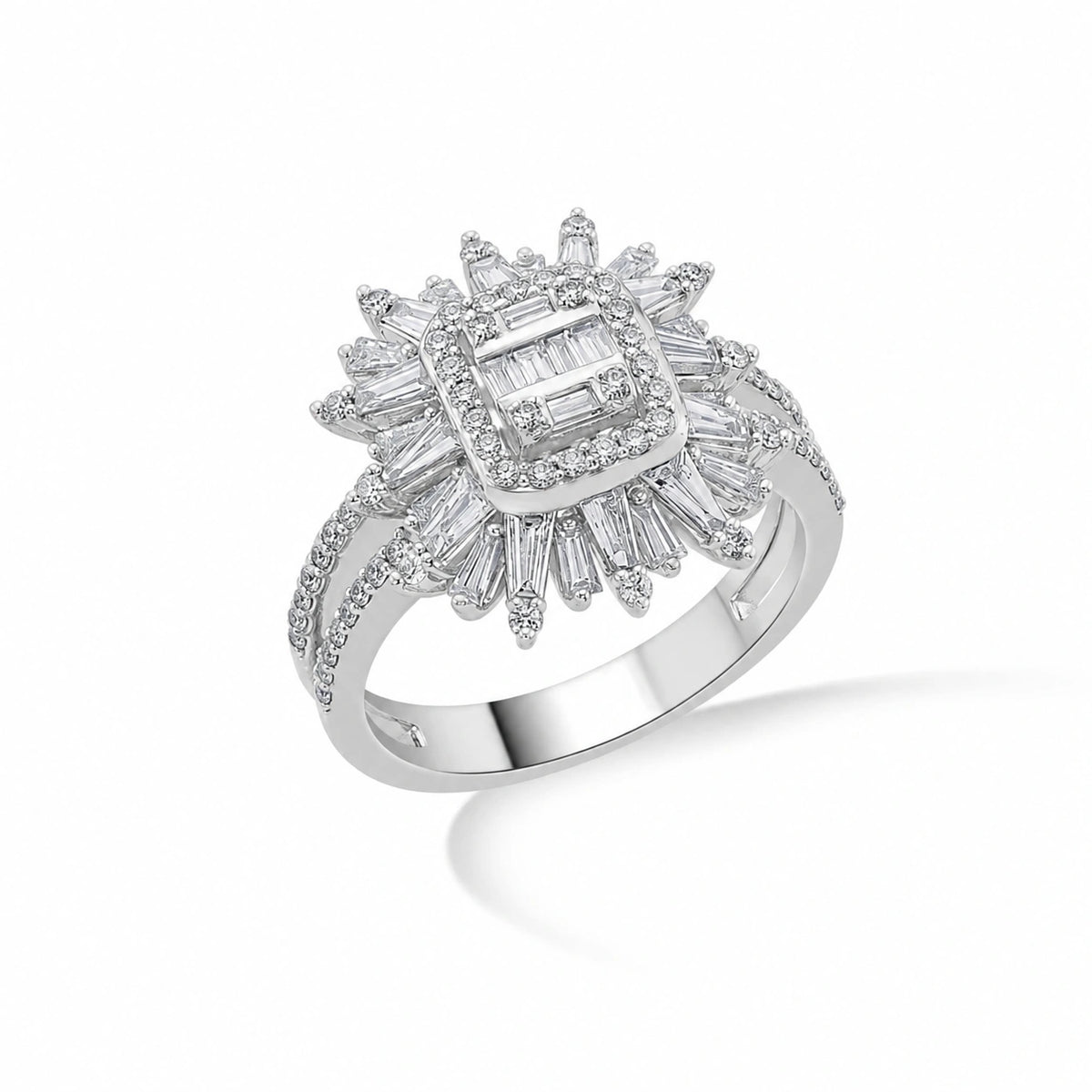 Enchante Imperial Sunburst Diamond Ring