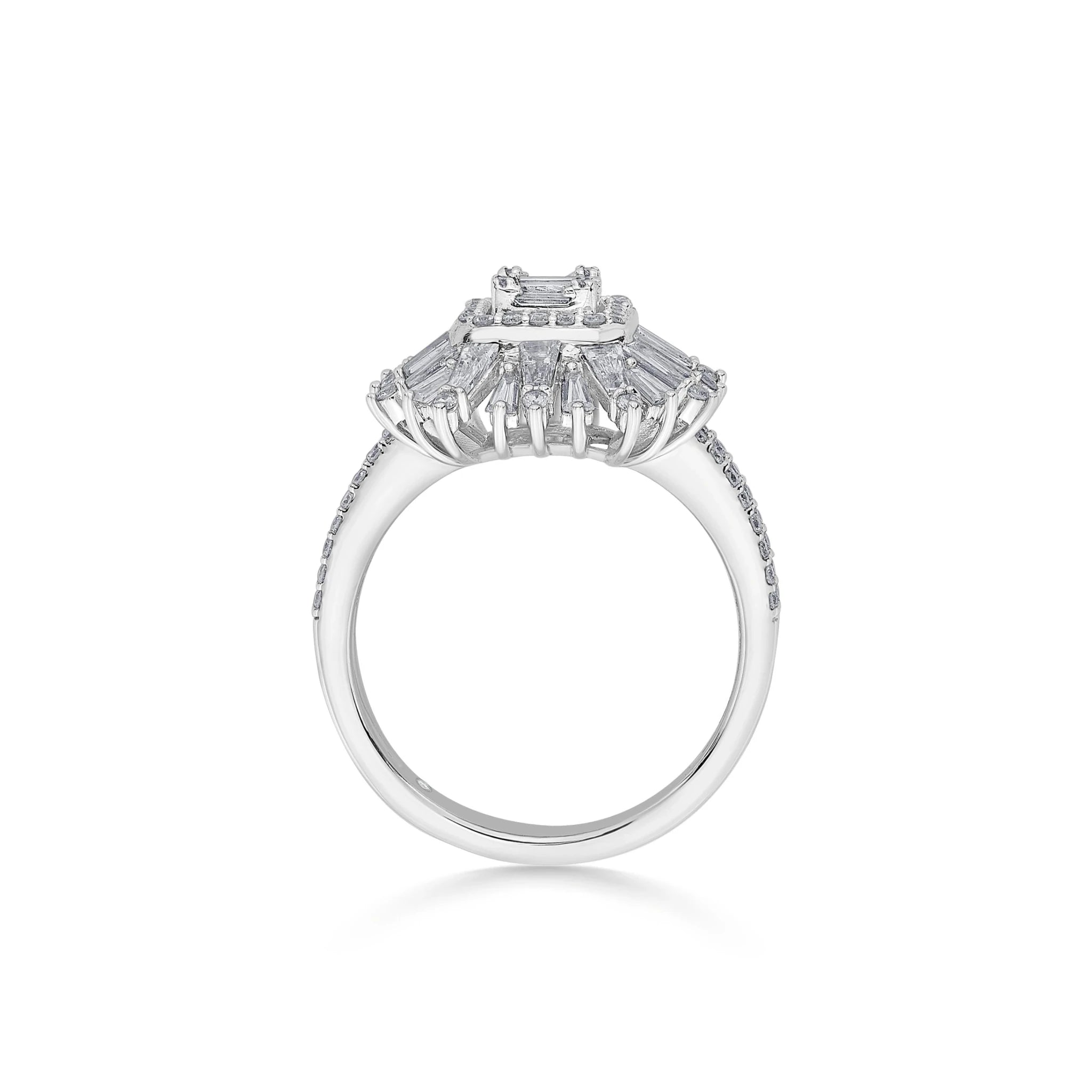 Enchante Imperial Sunburst Diamond Ring - Zen Diamond India