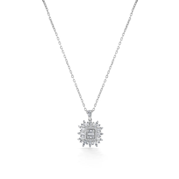 Enchante Radiant Starburst Diamond Pendant - Zen Diamond India