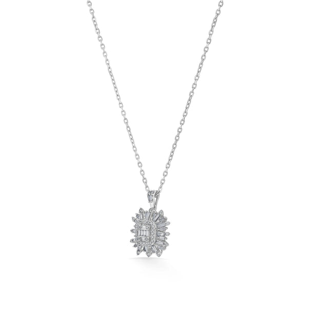 Enchante Radiant Starburst Diamond Pendant - Zen Diamond India