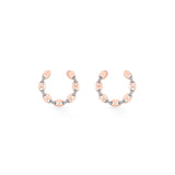Soiree Chic Link Spark Hoop Earrings - Zen Diamond India