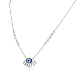 Quirky Mystic Blue Evil Eye Pendant - Zen Diamond India