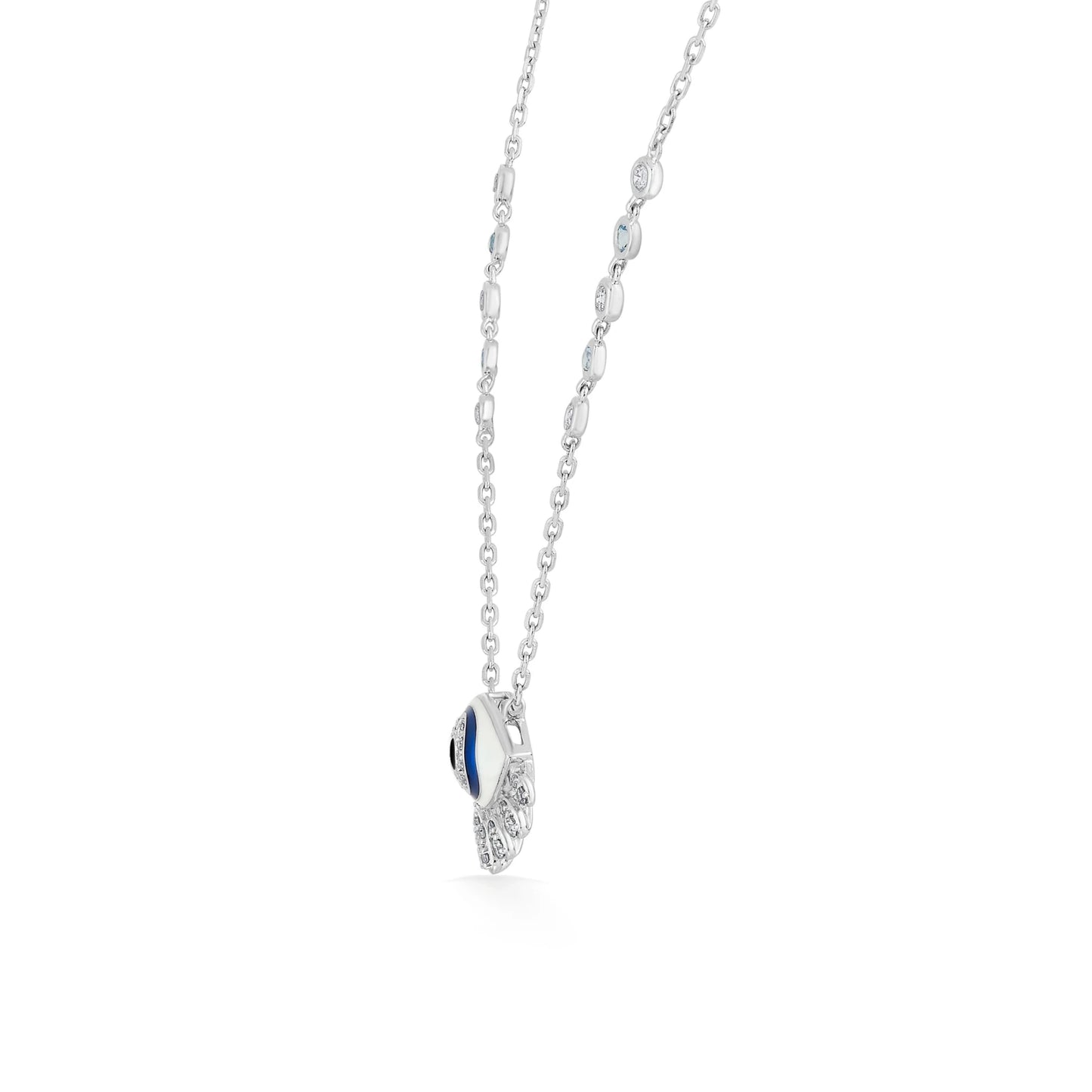 Quirky Mystic Blue Evil Eye Pendant - Zen Diamond India