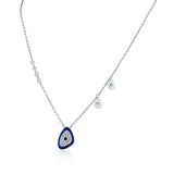 Quirky Midnight Shield Evil Eye Pendant - Zen Diamond India
