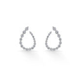 Sassy Luna Teardrop Hoops - Zen Diamond India