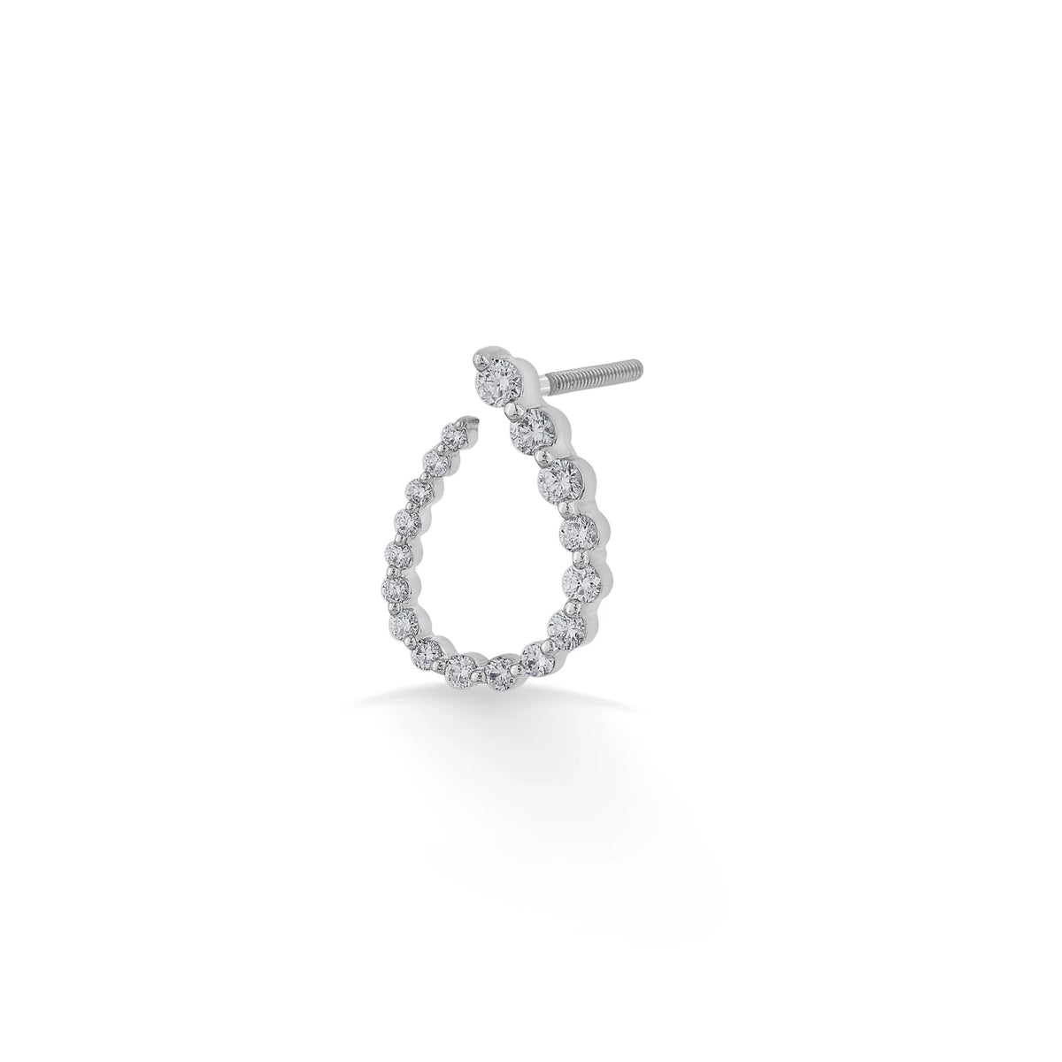 Sassy Luna Teardrop Hoops - Zen Diamond India