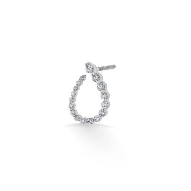 Sassy Luna Teardrop Hoops - Zen Diamond India