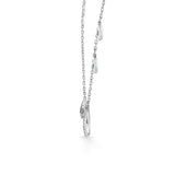 Quirky Sapphire Wave Geometric Pendant - Zen Diamond India