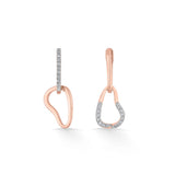Sassy Modern Teardrop Sparkle Earrings - Zen Diamond India