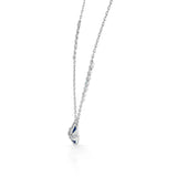 Quirky Azure Swirl Evil Eye Pendant - Zen Diamond India