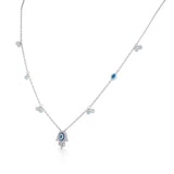 Quirky Radiant Hamsa Protection Pendant - Zen Diamond India
