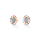 Cuban Crystal Geo Luxe Studs - Zen Diamond India
