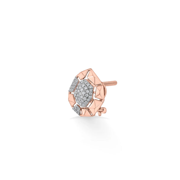 Cuban Crystal Geo Luxe Studs - Zen Diamond India