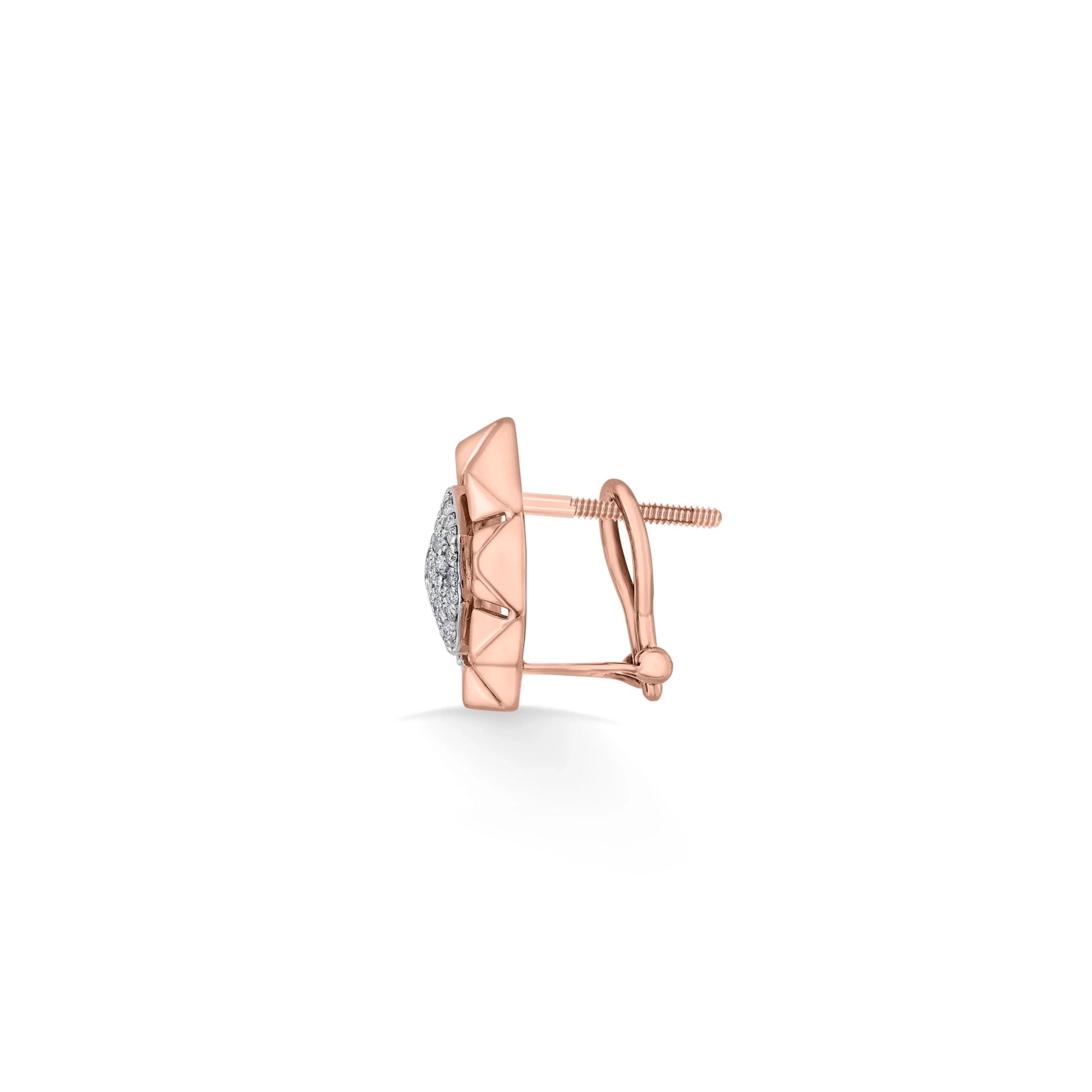 Cuban Crystal Geo Luxe Studs - Zen Diamond India