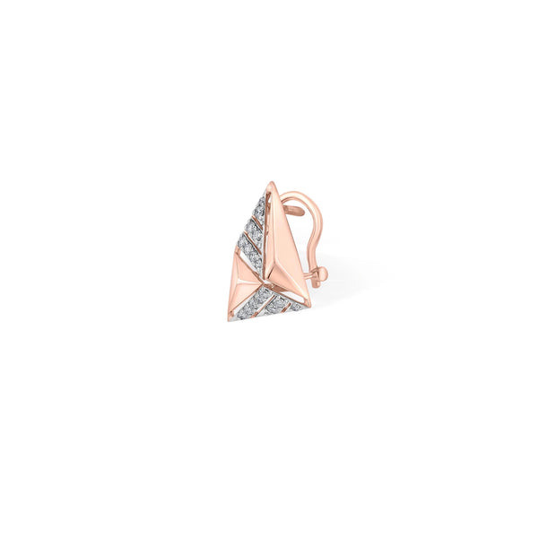 Soiree Sharp Edge Triangle Diamond Studs - Zen Diamond India