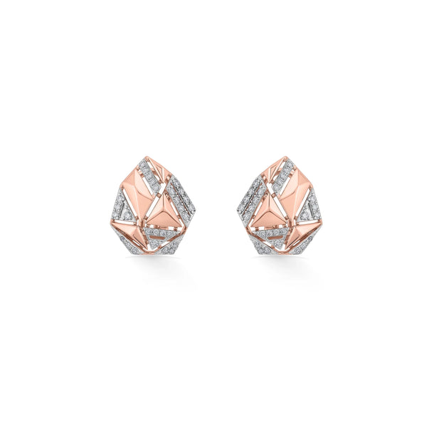 Soiree Prism Edge Diamond Studs - Zen Diamond India