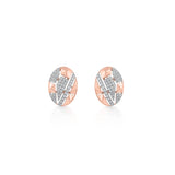 Soiree Urban Edge Oval Diamond Studs - Zen Diamond India