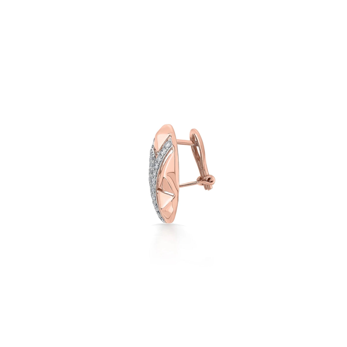 Soiree Urban Edge Oval Diamond Studs - Zen Diamond India