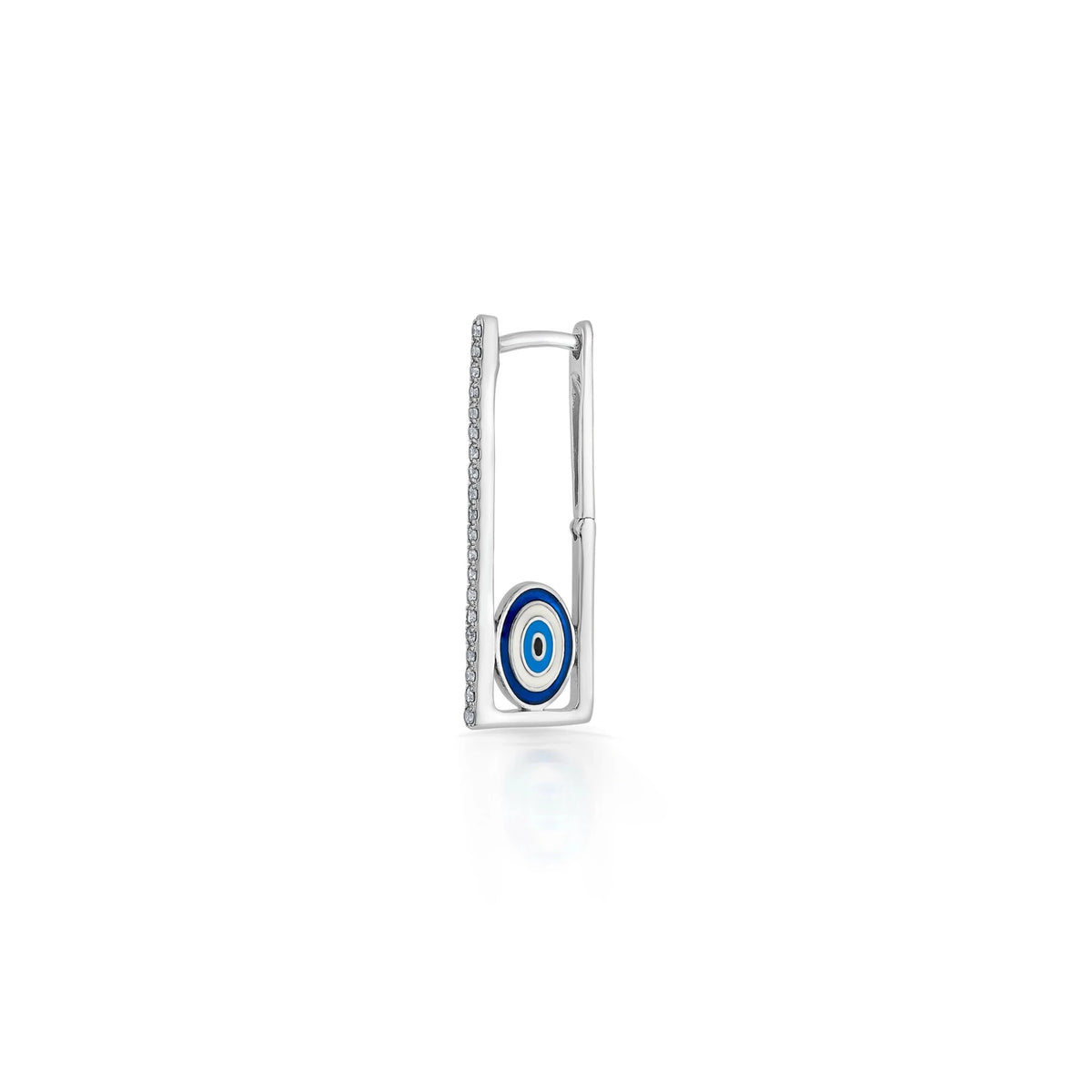 Quirky Elegant Wave Diamond Hoops - Zen Diamond India