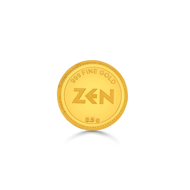Gold Coin - 0.5 Grams - Zen Diamond India
