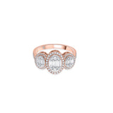 Cuban Halo Radiance Ring - Zen Diamond India