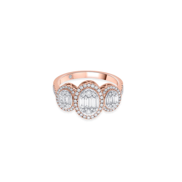 Cuban Halo Radiance Ring - Zen Diamond India