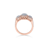 Cuban Halo Radiance Ring - Zen Diamond India