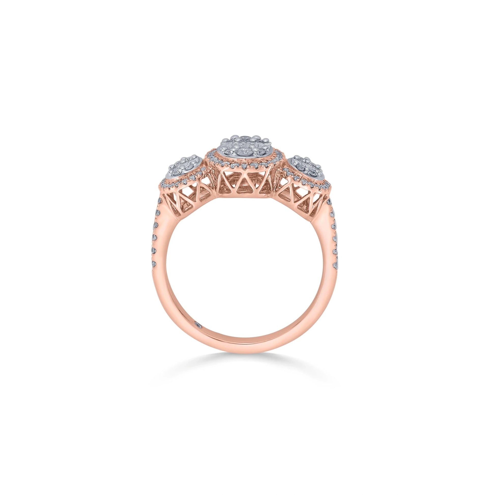 Cuban Halo Radiance Ring - Zen Diamond India