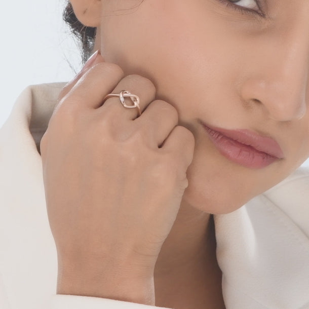 Eternal Knot Diamond Ring