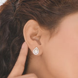 Solitaire Crystal Cascade Earrings
