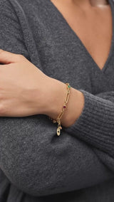 Aria Emerald Edge Link Bracelet