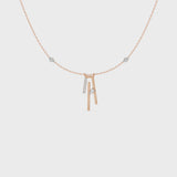 Seven Up Abstract Tri Bar Pendant