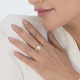 Twinkle Oval Charm Ring